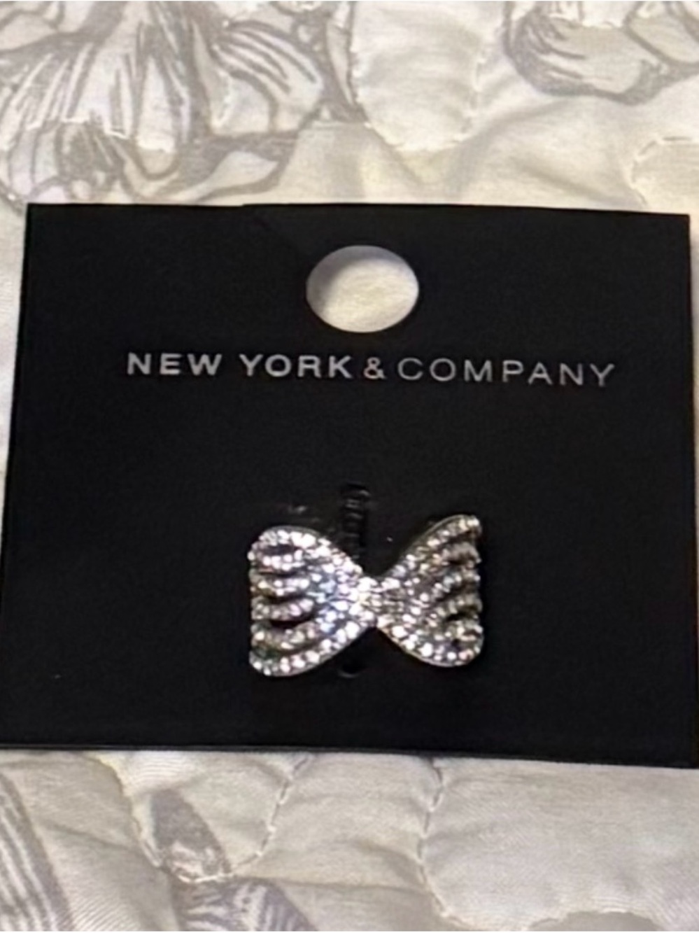 Rhinestone Butterfly Cocktail Ring